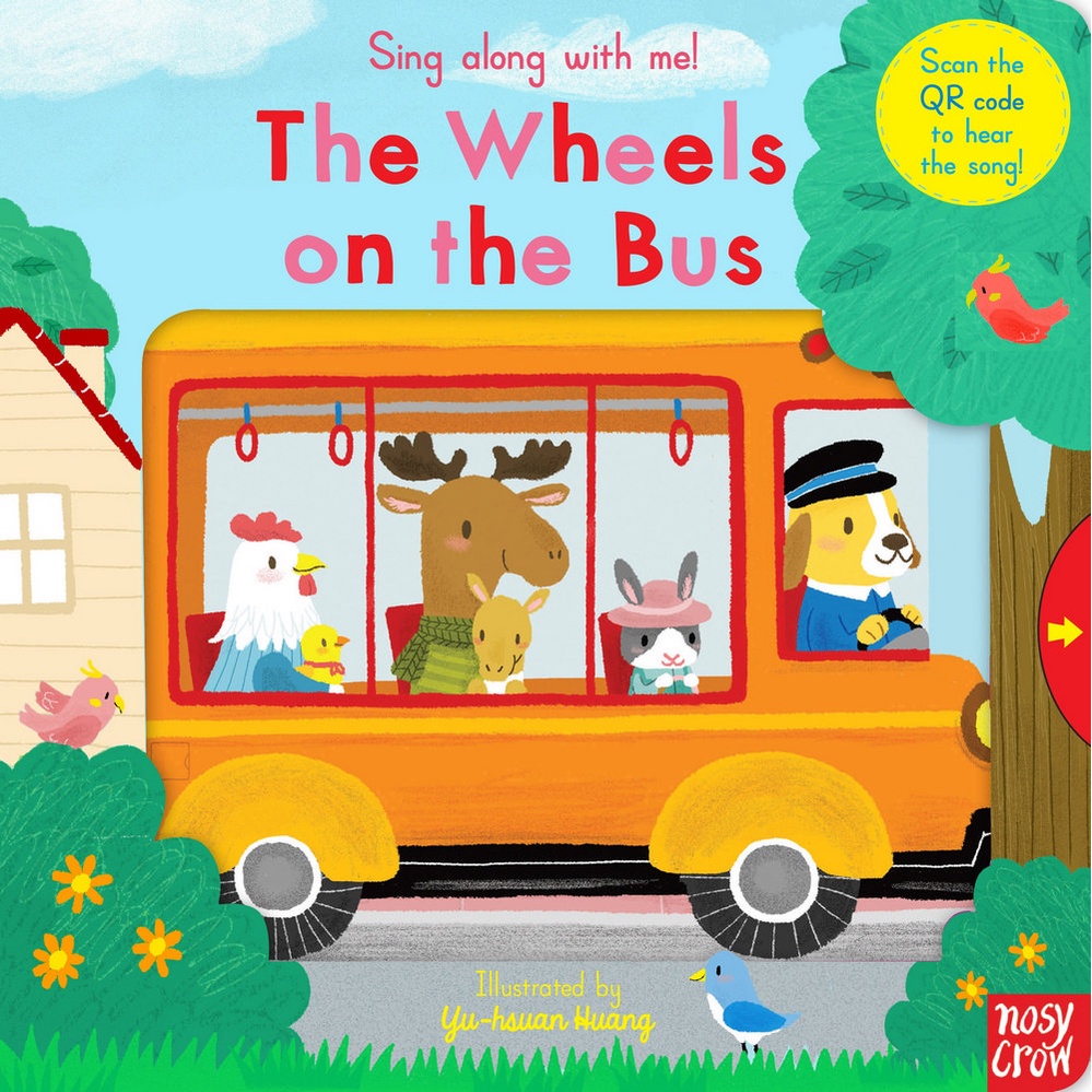 《一點閱讀》Sing Along With Me : The Wheels on the Bus (硬頁推拉書)英文書