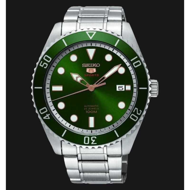 金台鐘錶 Seiko精工復刻5號盾牌機械錶潛水表 日本版 綠水鬼 44mm Srpb93j1 蝦皮購物