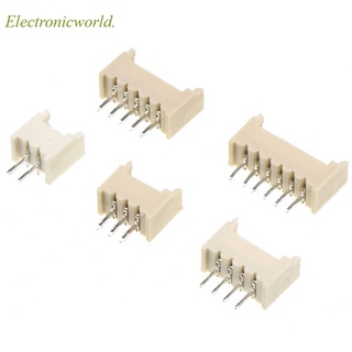 50pcs Micro JST 1.25mm 2P 3P 4P 5P 6P 7P 8P 10P 直針母連接器, 用於 P