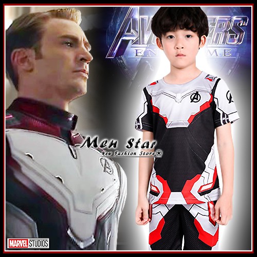 【Men Star】免運費 復仇者聯盟4 終局之戰 童裝 量子戰衣 彈力運動衣 小孩 小朋友 衣服 裝備 服飾 連身套裝