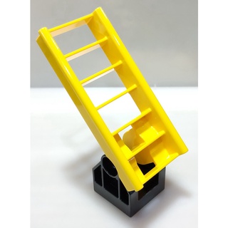 【得寶Duplo】黃色 雲梯 樓梯 梯子 +三角底座 可摺疊 配件 大顆粒 積木[樂高玩家★正版LEGO]