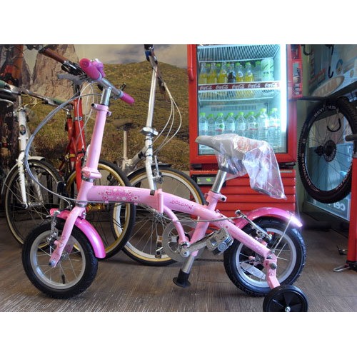 Oyama 兒童自行車 2014年海豚S100 12吋摺疊式童車(含輔助輪)售完