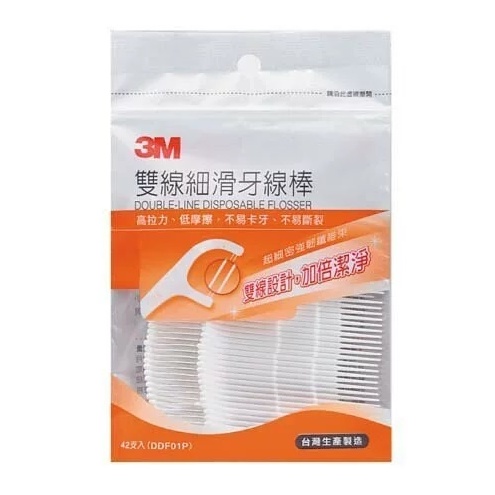 3M-雙線細滑牙線棒 散裝包【32支入】