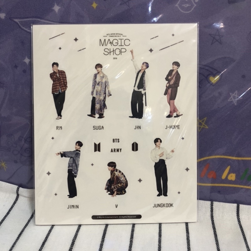 BTS防彈  日本五期 magic shop 貼紙