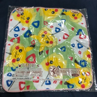 全新未拆 日本一番賞 神奇寶貝 小方巾 K賞 睡袋皮卡丘 波克比 寶可夢