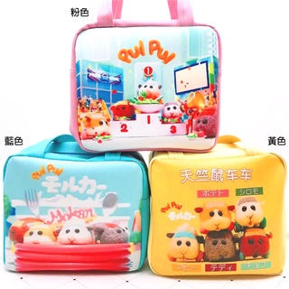 【正版授權/臺灣出貨】PUI PUI 天竺鼠車車便當袋午餐袋手提袋手提包 299103【77小物】