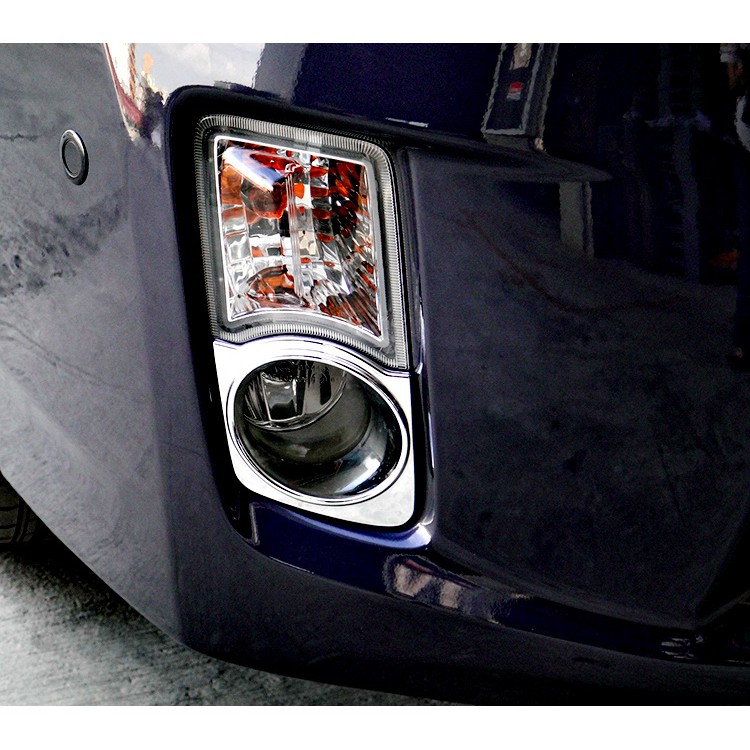 圓夢工廠 Toyota Prius 3代 2009~2012 改裝 鍍鉻銀 前保桿霧燈框 霧燈飾框 霧燈罩 飾貼