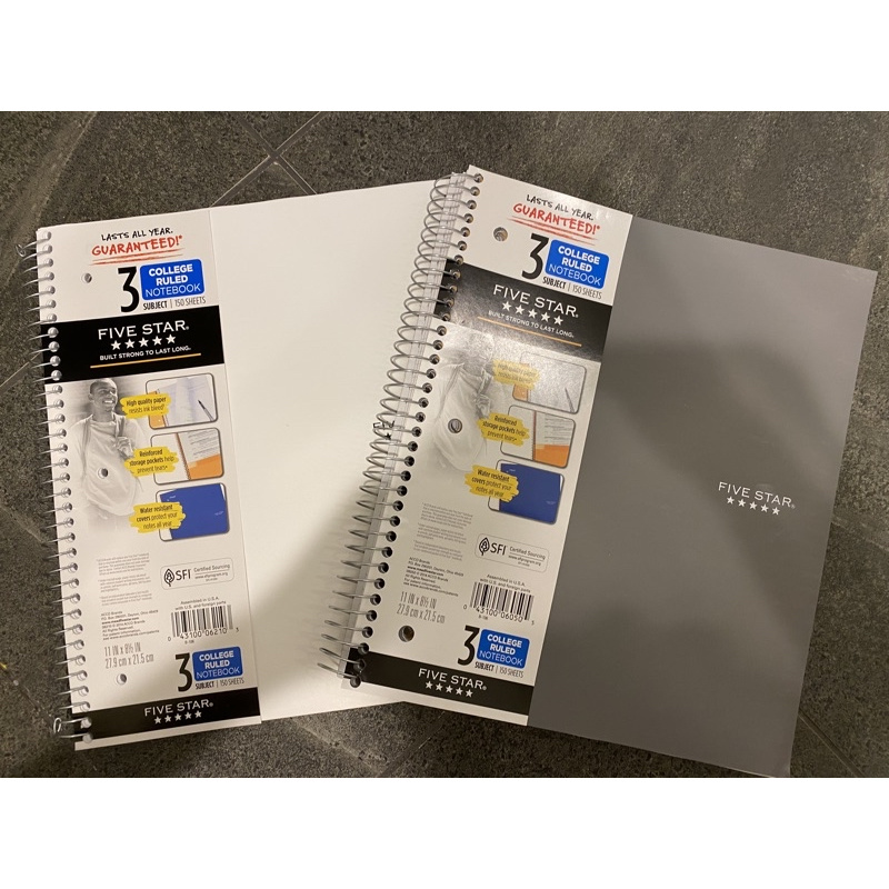 ❗️美國限時預購說出願望顏色❗️美國銷售第一品牌分科筆記本five star notebook 現貨部分24H出貨！！