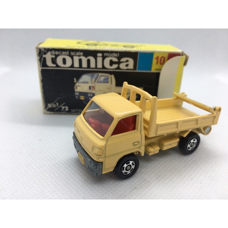 ［FuFu日貨］トミカTOMICA 黒箱 黑盒 日本製 No. 10 三菱 mitsubishi 自卸車 貨車