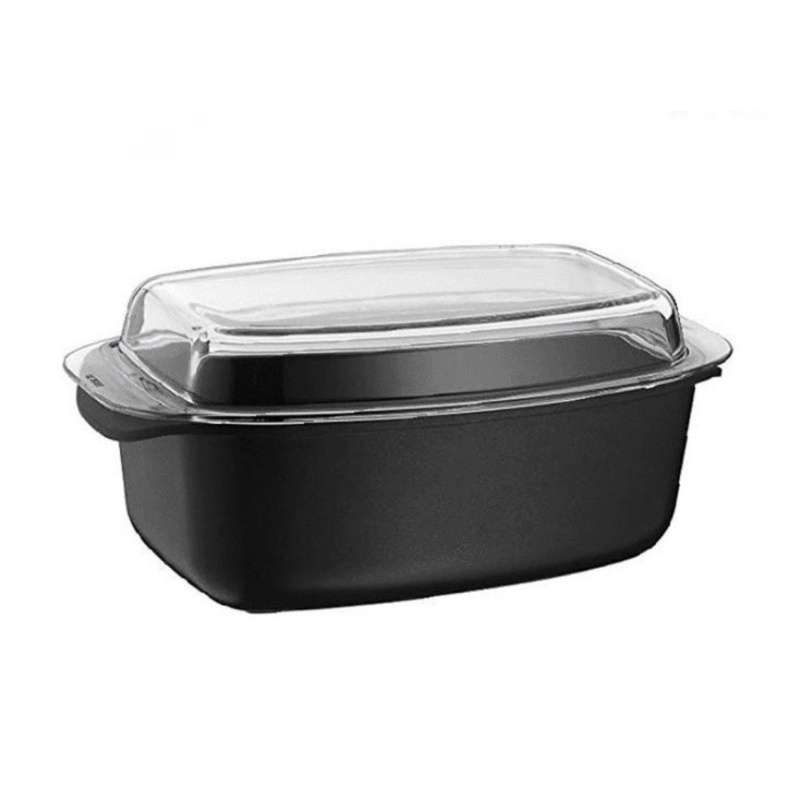 德國 WMF大容量烤鍋（玻璃附蓋：可當盤子、鍋蓋）湯鍋、深鍋、底層不沾鍋材質、超大容量4.5L