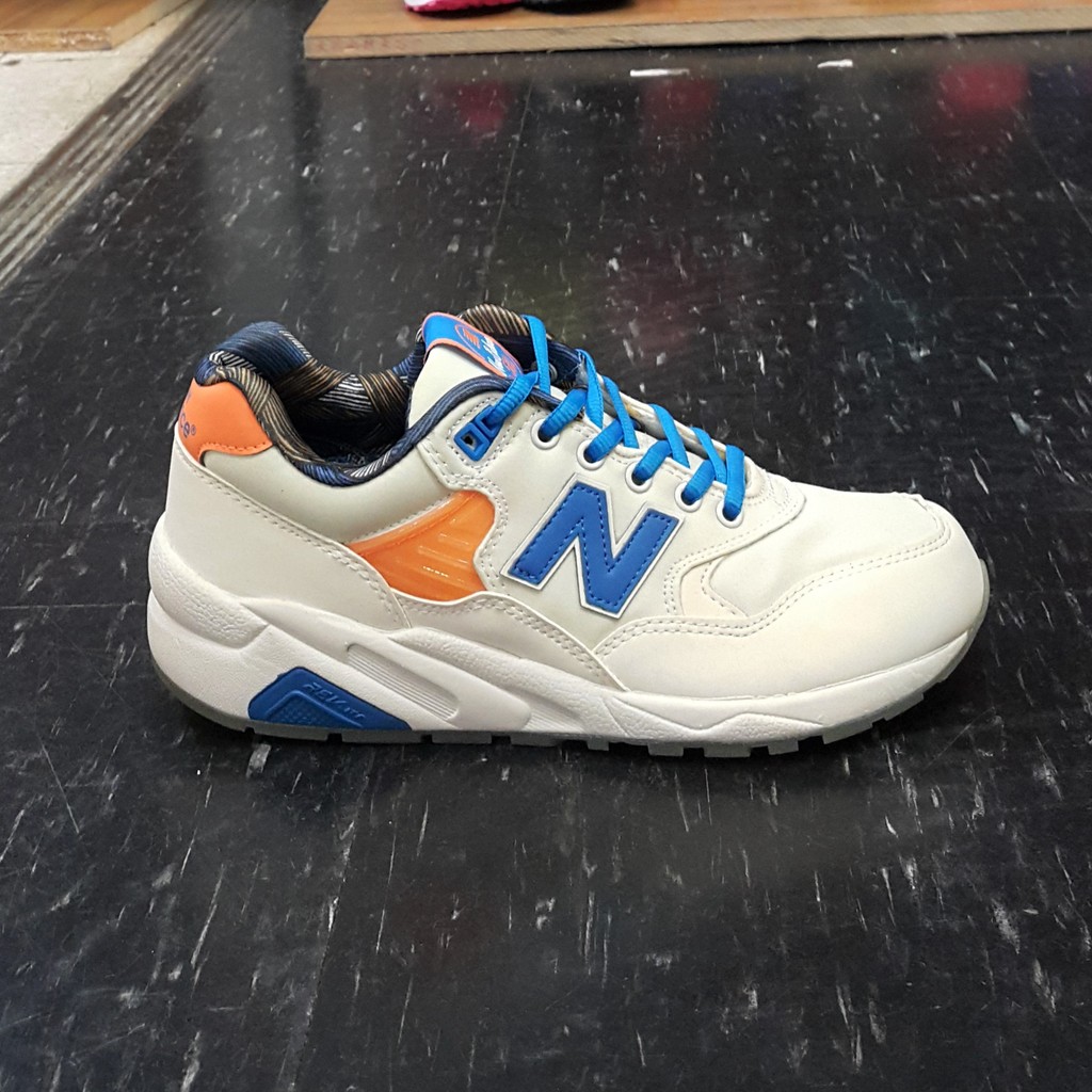 New Balance nb 580 MRT580GG 米白色 白色 藍色 果凍底 輕量化 慢跑鞋