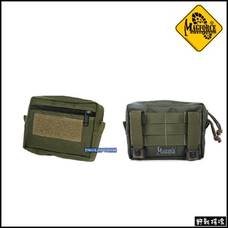 【野戰搖滾-生存遊戲】馬蓋先 Magforce 橫式戰術雜物包【軍綠色】MOLLE 橫式雜物包配件包工具包手機腰包雜物袋
