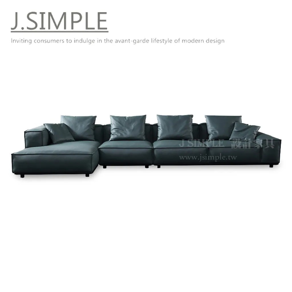 J Simple傢俱│雷科│L型沙發 三人座沙發 雙人沙發 單人沙發 工業風 復古 皮革 布料 設計款