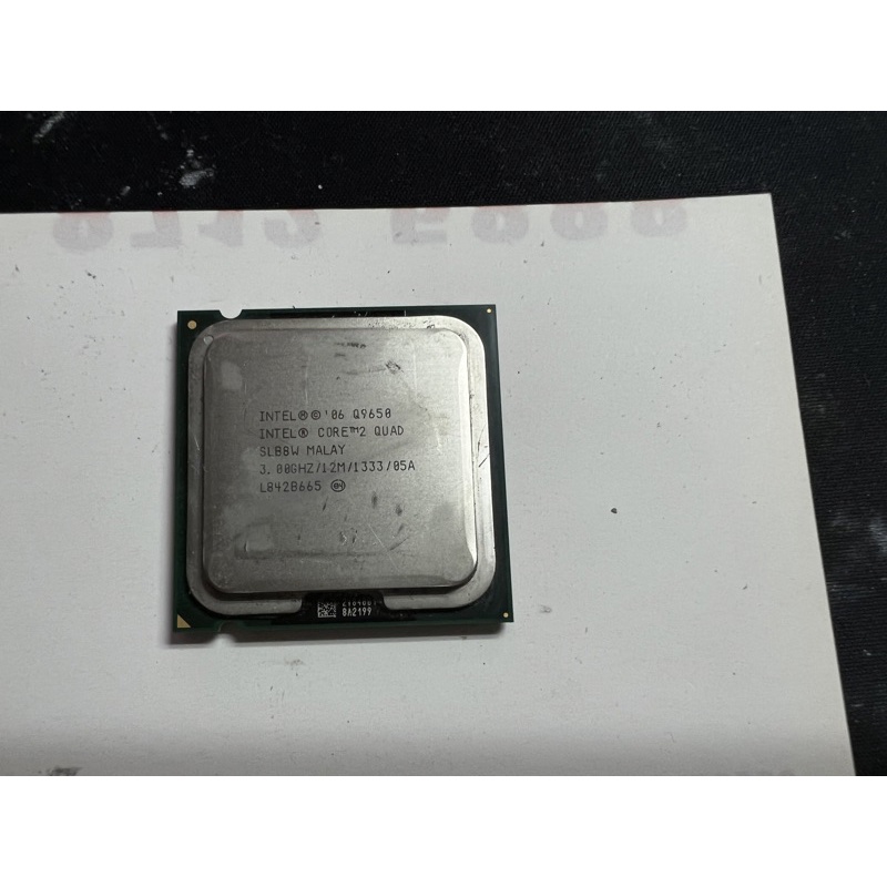 電腦雜貨店～775腳位cpu 最頂級 Intel Core 2 Quad Q9650正式版 二手良品 $1300