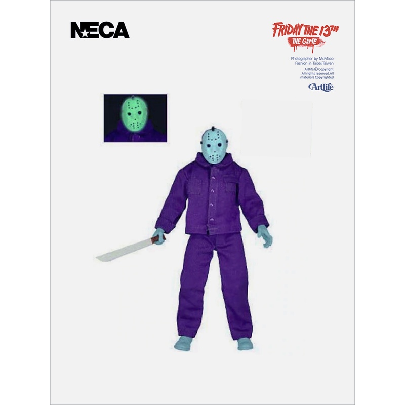 Artlife ㊁ NECA 2014 JASON VOORHEES MEGO GAME 十三號星期五 傑森 限定版