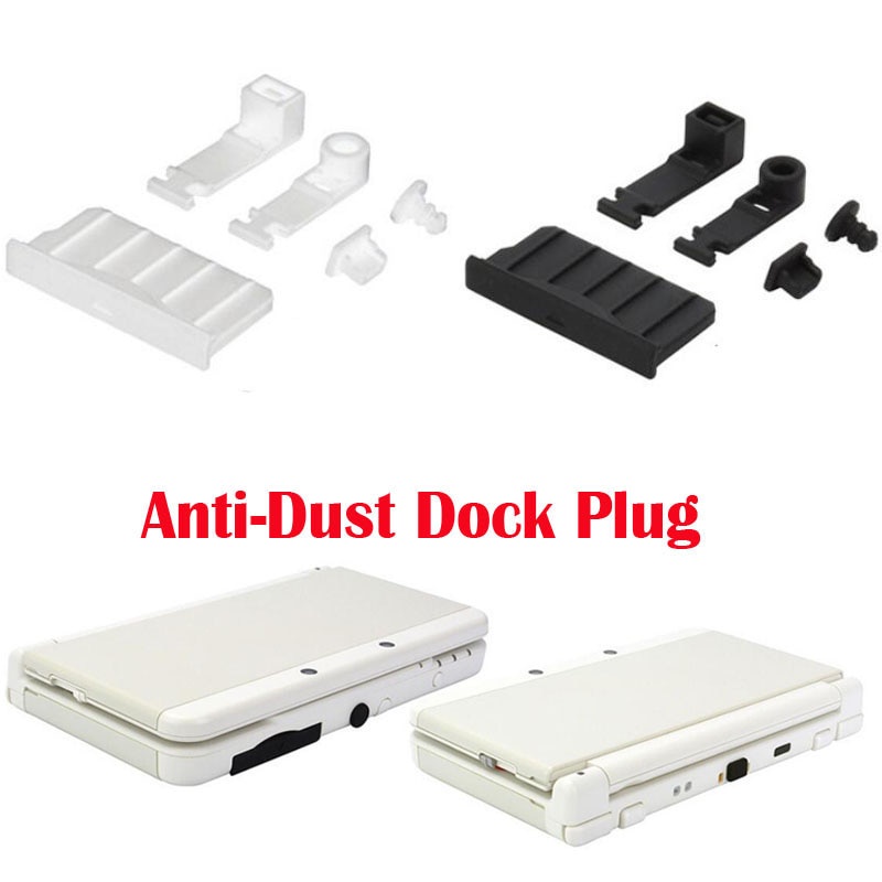 適用於新 3DS XL / LL 3DSXL 3DSLL 控制台的矽膠防塵塞耳機插孔充電座防塵保護蓋