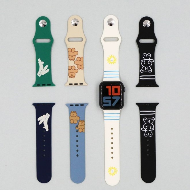 【Romane】Apple Watch矽膠錶帶 (ver.1) │Brunch Brother早午餐兄弟
