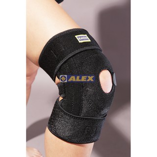 (布丁體育)公司貨附發票 台灣製造 ALEX T-24 調整型雙側條護膝(單只) 護具 運動護具