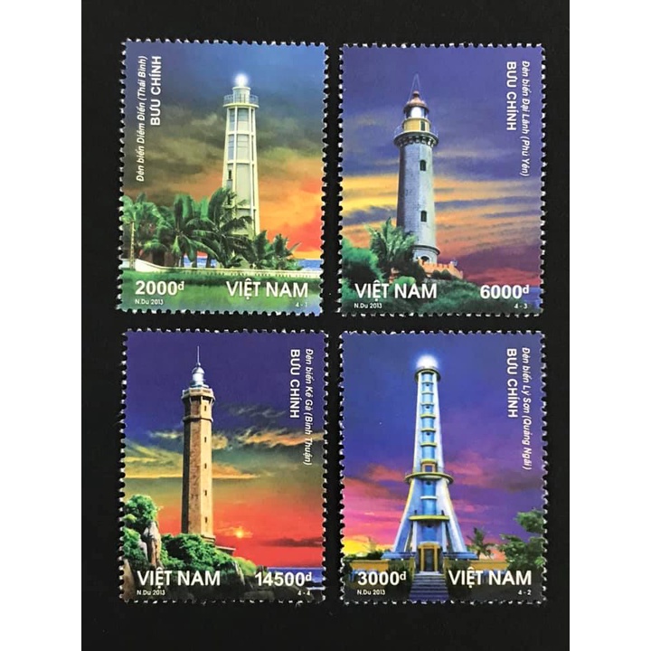 越南郵票 2013 燈塔  -套票4全