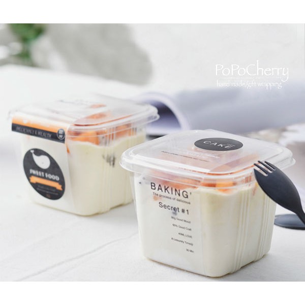 ☆PoPo Cherry☆奶酪杯 布丁杯 提拉米蘇杯 奶酪 塑膠碗 奶酪盒 果凍盒 布丁盒 提拉米蘇包裝盒 冰淇淋杯