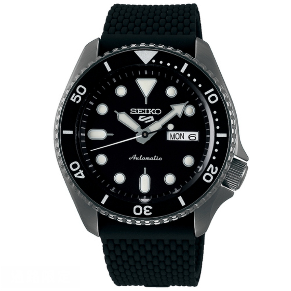 SEIKO精工 5 Sports系列 Lineup 時尚黑機械腕錶 SRPD65K2/4R36-07G0K SK042