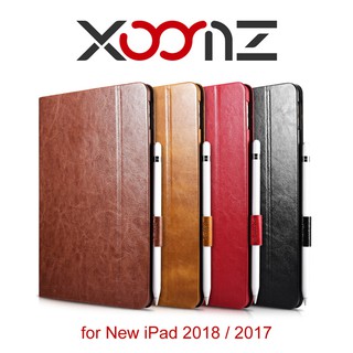 XOOMZ 騎士系列 iPad 2018 (9.7) 側掀磁吸 簡約可站立皮套