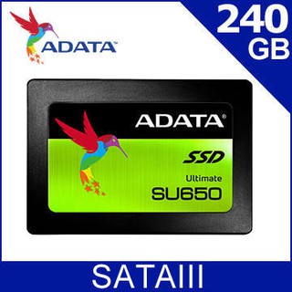 ADATA威剛 Ultimate SU650 240G 240GB SSD 2.5吋固態硬碟