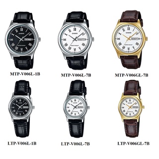 CASIO 經典英倫復古指標皮帶錶 MTP-V006L LTP-V006L MTP-V006GL LTP-V006GL