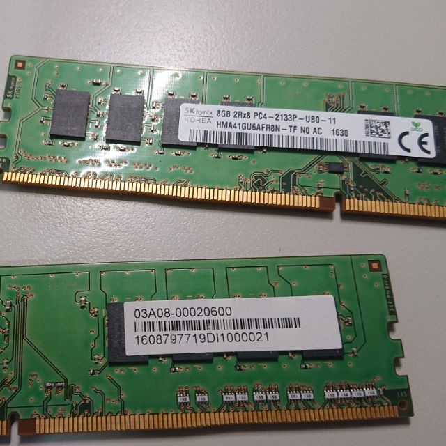 SK 海力士 SK Hynix DDR4 2133 8G*2 記憶體