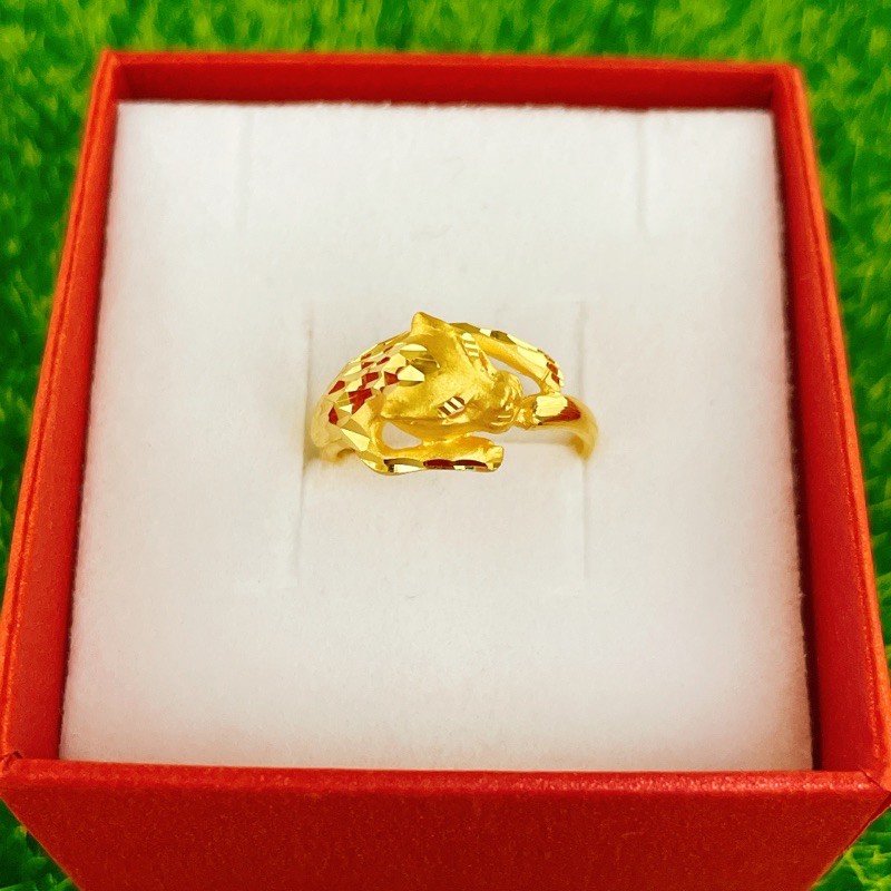 景福珠寶銀樓✨純金✨黃金戒指 金錢豹 造型 戒指