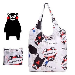 🇯🇵Kumamon x Best✨ 熊本熊可愛印花尼龍面料有內袋可摺疊收納多功能購物袋萬用袋肩背包（單包裝）