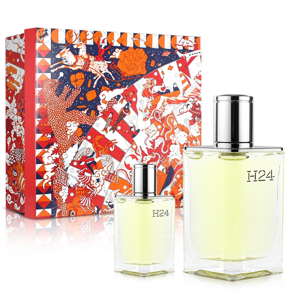 HERMES 愛馬仕 H24男性淡香水禮盒(淡香水100ml+小香12.5ml)