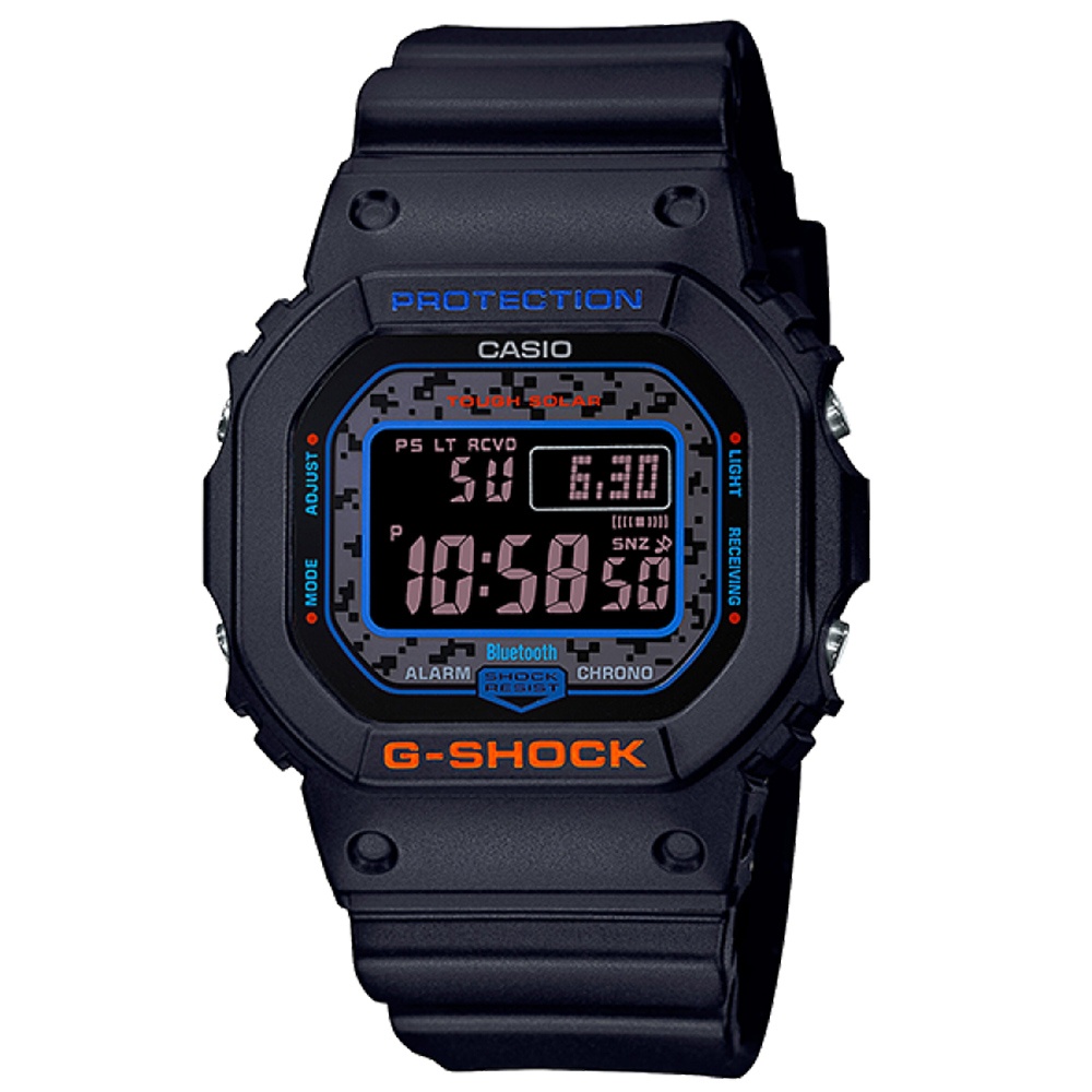 【CASIO】卡西歐 G-SHOCK GW-B5600 城市霓虹太陽能藍芽電子錶(GW-B5600CT-1)