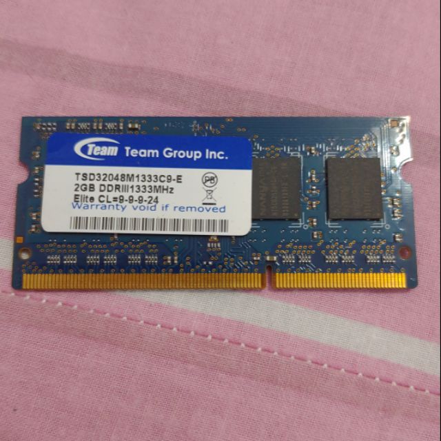 筆電 記憶體 DDR3 1333 2GB
