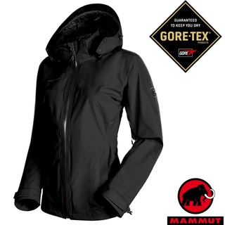 【MAMMUT 長毛象】女款頂級防水透氣耐磨風雨衣Ayako Tour HS Gore-Tex / 黑_26060