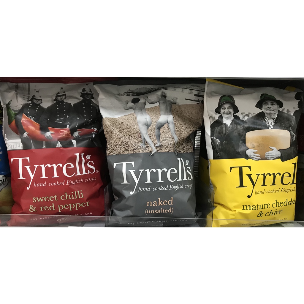 Tyrrells 泰勒思 、英國洋芋片 巧達起司/甜椒及紅辣椒/無調味
