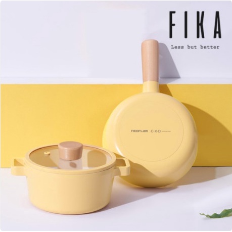 [Neoflam] Fika 黃色版不粘鍋鍋具套裝