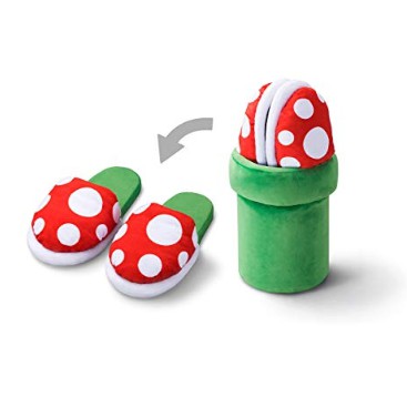 日本任天堂正版食人花室內拖 水管收納組馬莉歐超級瑪利歐nintendo Mario 馬力歐室內拖鞋拖鞋 蝦皮購物