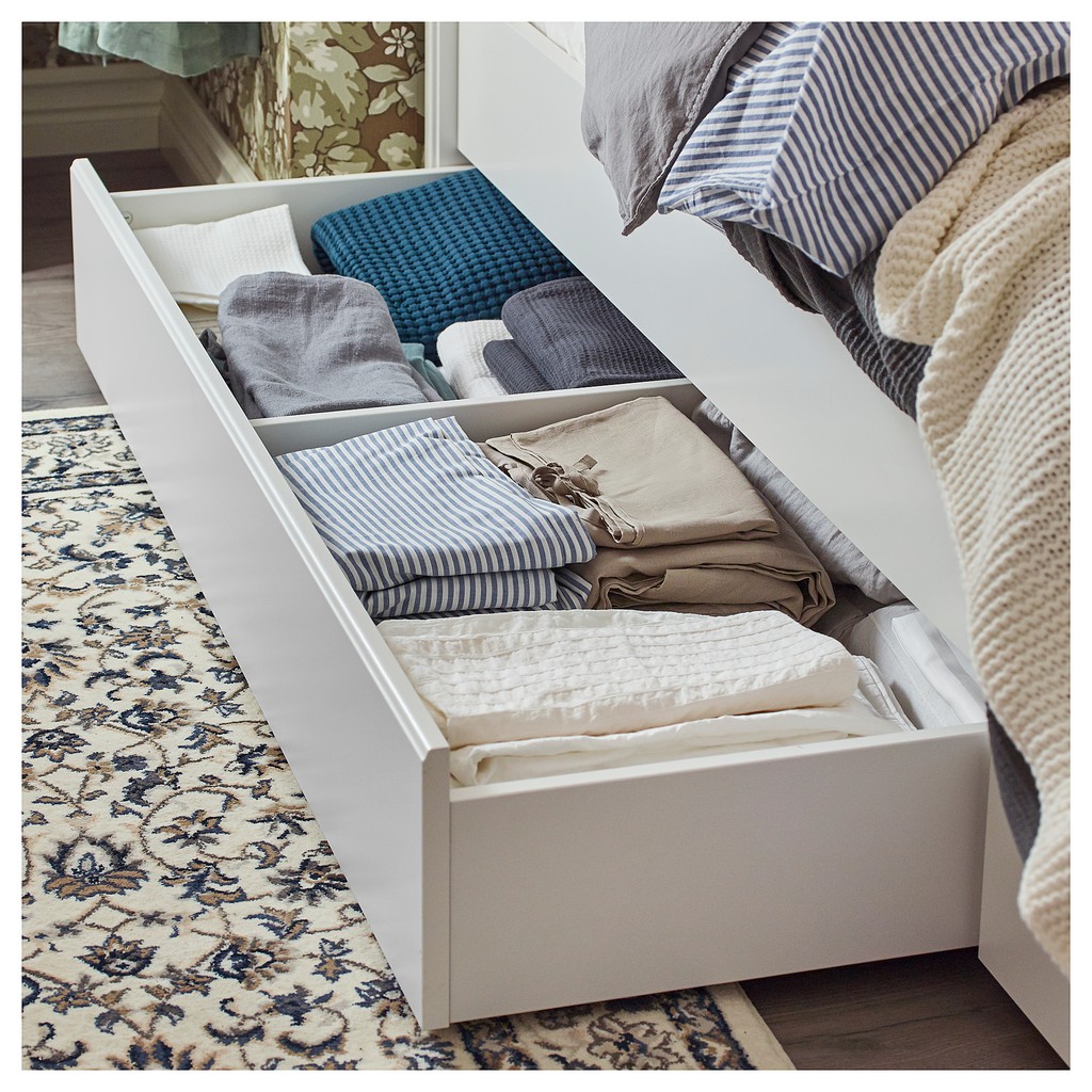 北歐工業LOFT風格IKEA宜家SONGESAND床底收納盒2件組/床底抽屜/白/二手八成新/原$1750特$1000