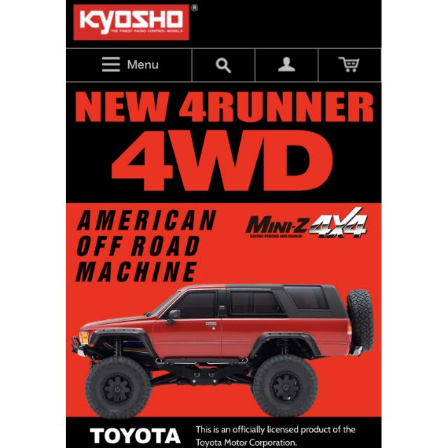 天母168 日本Kyosho京商 mini Z 4 runner RTR 遙控車