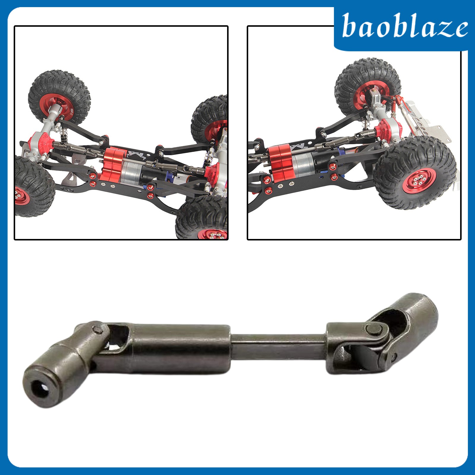 Baoblaze Wpl D12 1 10 Diy Rc 卡車零件配件鈦的傳動軸狗骨 蝦皮 Line購物