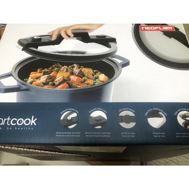 韓國NEOFLAM Smart Cook系列不鏽鋼不沾低壓悶煮鍋 壓力鍋-24cm