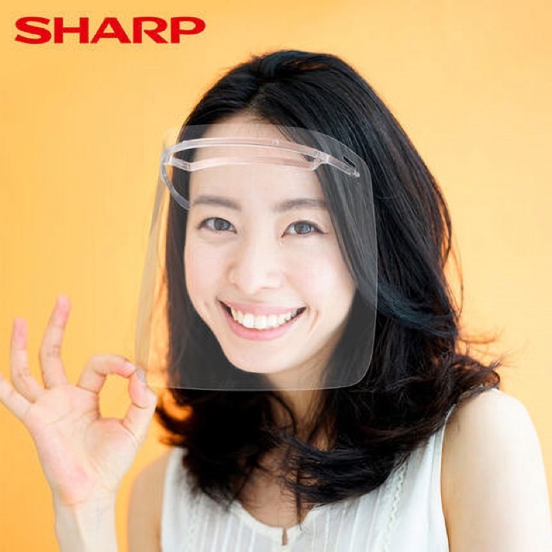 全新未拆封 SHARP夏普 奈米蛾眼科技防護面罩組 防疫面罩 透明保護罩 不起霧