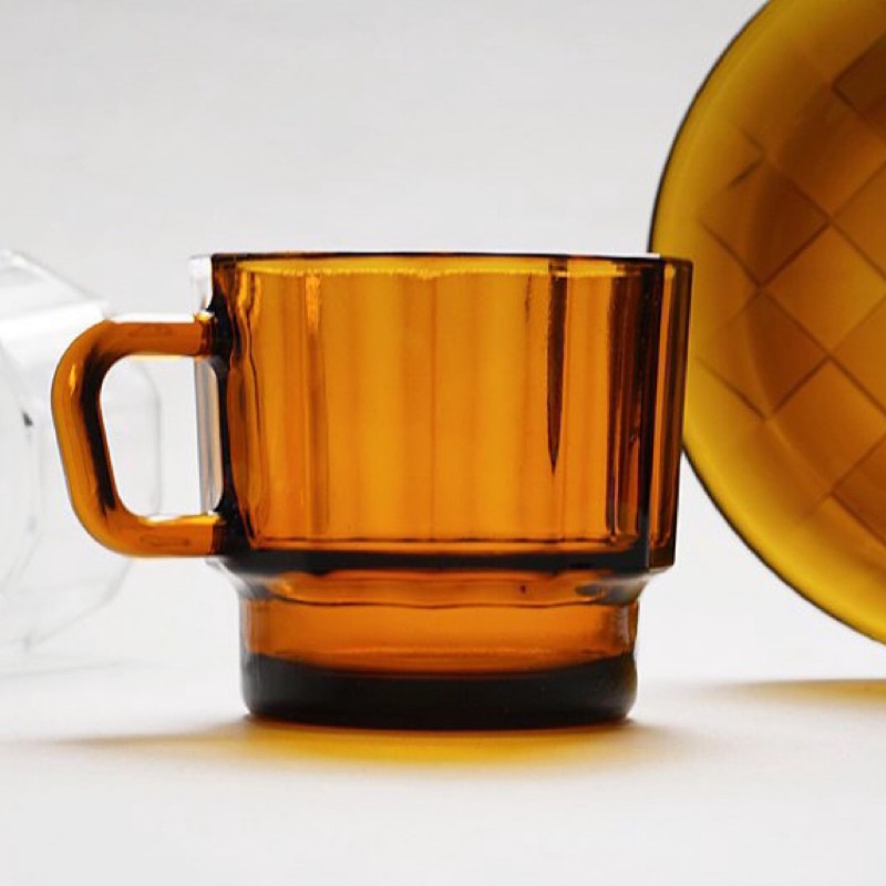 【官方販售】HMM W Glass 琥珀色玻璃杯 300ml 春池 / 咖啡杯 / 水杯