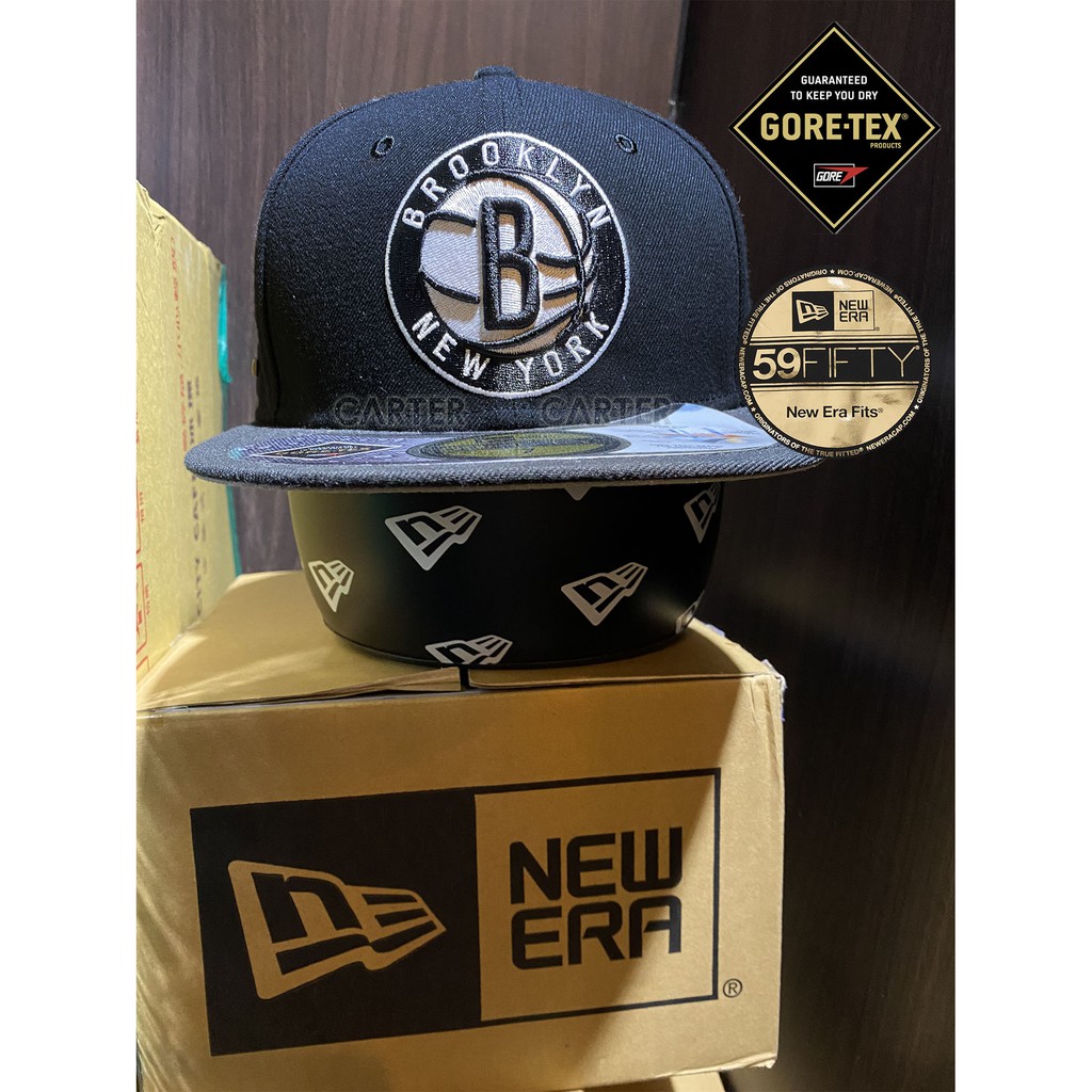 New Era x NBA BKLYN Nets Gore-Tex 59Fifty 美國職籃布魯克林籃網防水材質全封帽