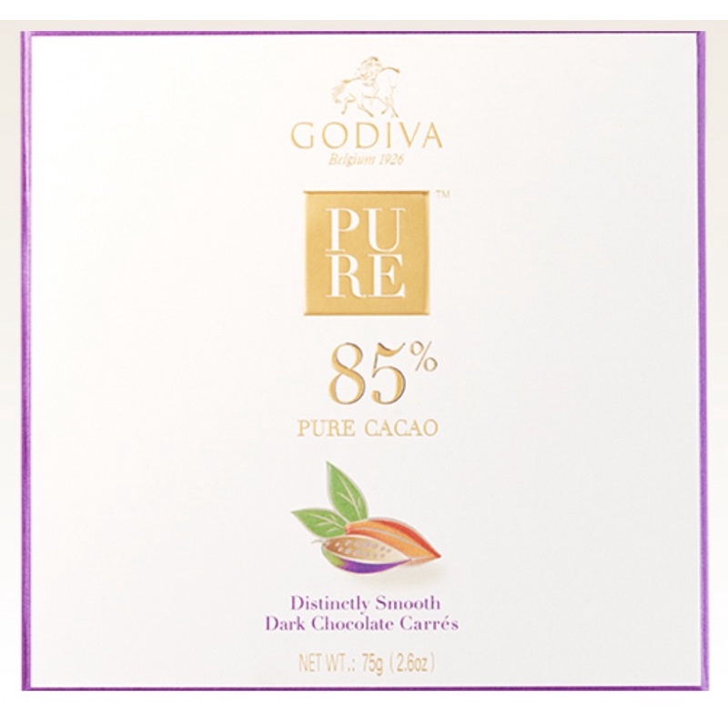 Godiva 片裝濃醇85%黑巧克力禮盒