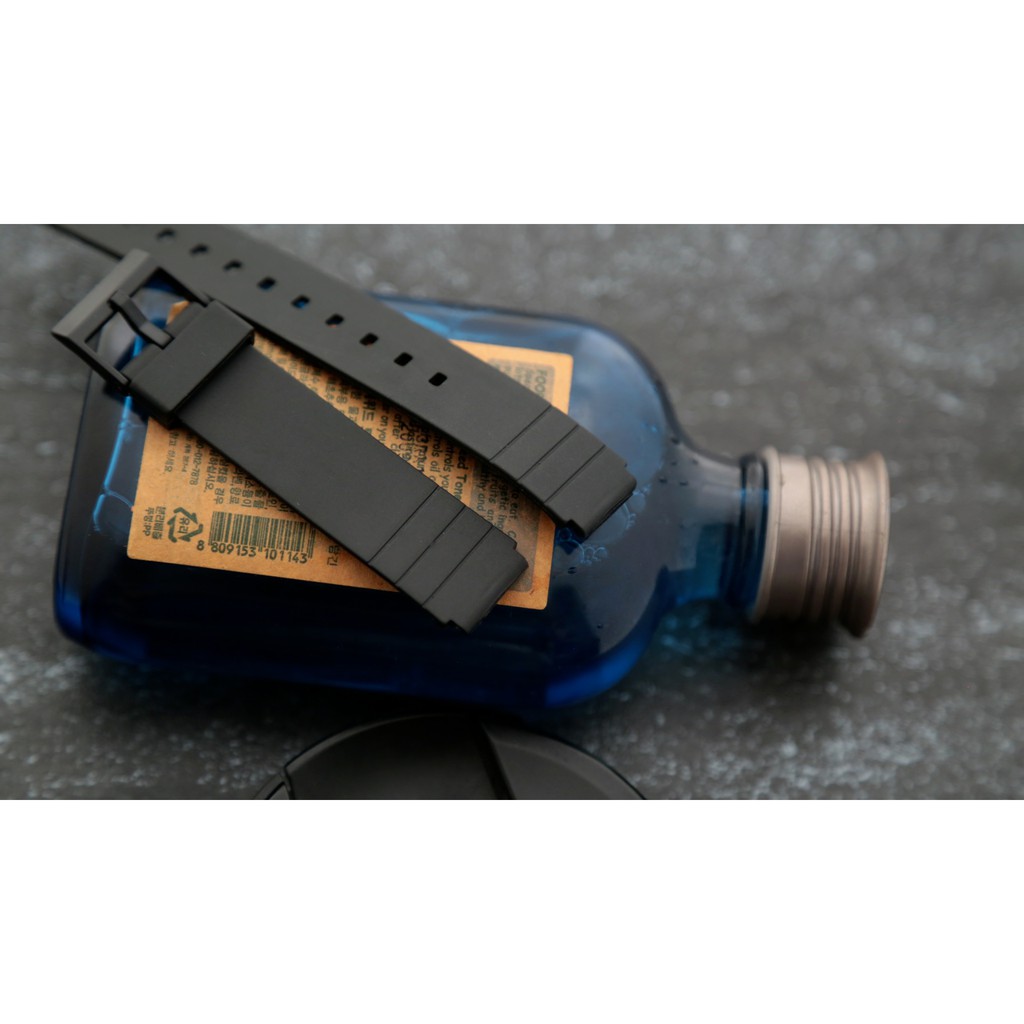 店長推薦16mm 優質手感黑膠塑料製錶帶替代 casio MQ24 MQ71 MQ76 MW59 MW60 MQ61錶帶