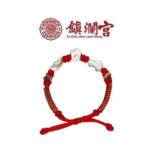 【鎮瀾宮 x 聚寶閣】純銀寶寶手繩｜有車有房有財 彌月首選 新生兒平安紅線