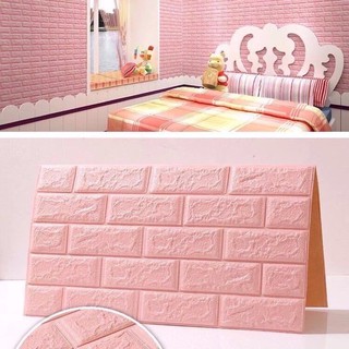 嗨皮屋✨特價3D立體磚紋牆壁貼光滑表面大尺寸70*77牆貼壁紙防水防霉美觀壁貼