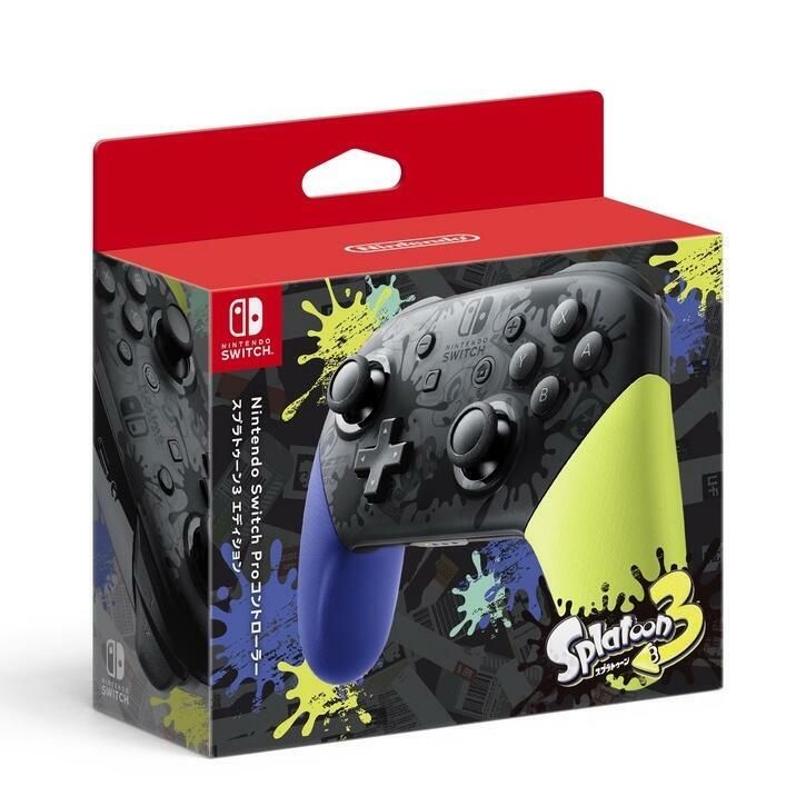 NS Switch Pro 原廠控制器 漆彈大作戰3特別版(台灣公司貨) 勁多野